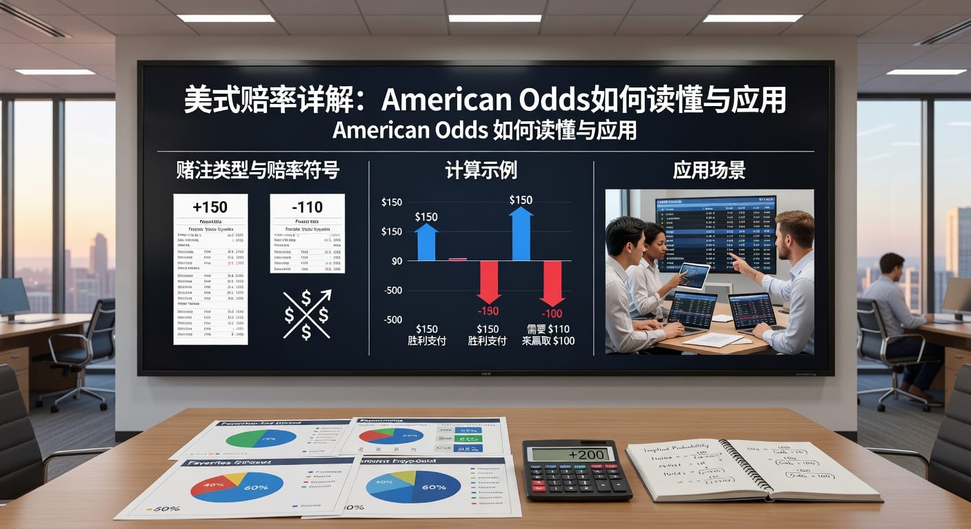 美式赔率 american odds：读法、换算与实战